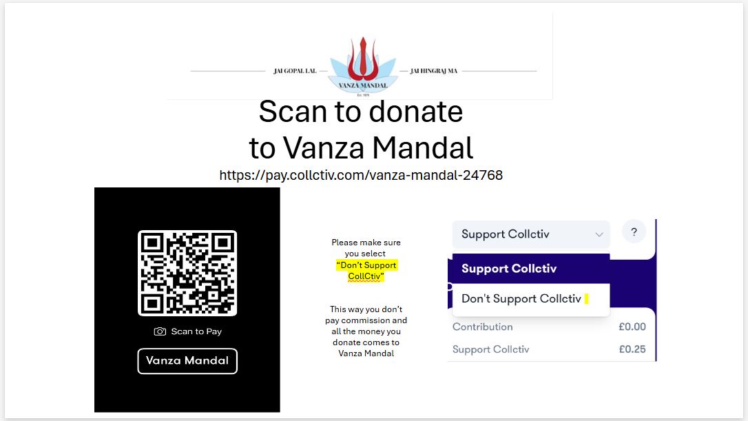 Vanza Mandal Scan Me to Donate